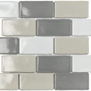 Mozaïek tegels York Blend Glans 26,x30,9 - Rechthoek Wandtegels Geglazuurde porseleinen steengoed