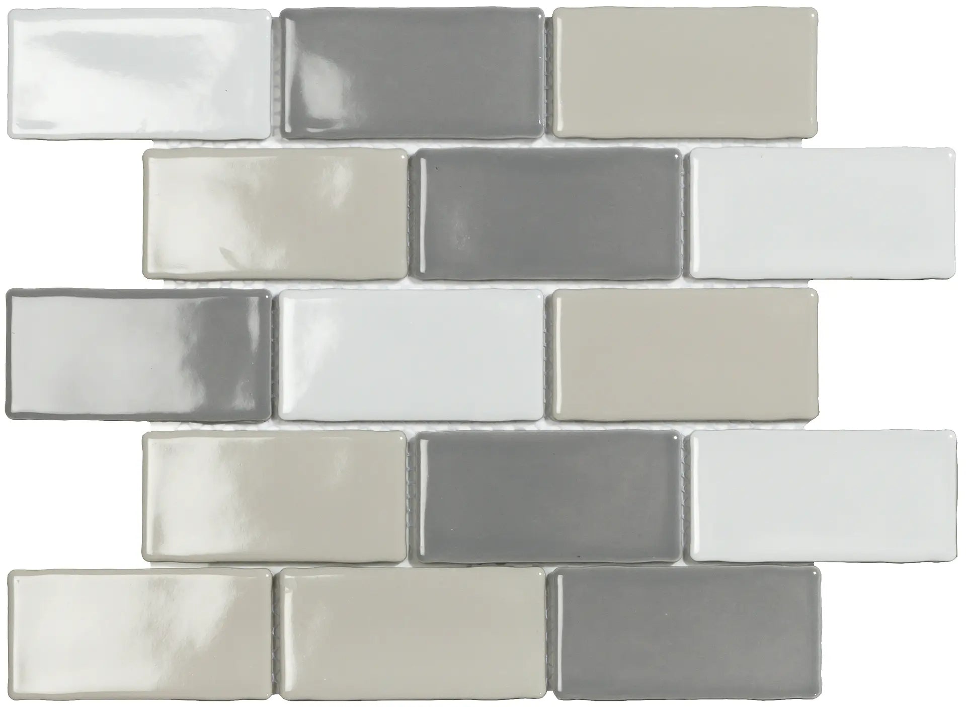 Mozaïek tegels York Blend Glans 26,x30,9 - Rechthoek Wandtegels Geglazuurde porseleinen steengoed 1 Mozaïek tegels York Blend Glans 26,x30,9 - Rechthoek Wandtegels Geglazuurde porseleinen steengoed