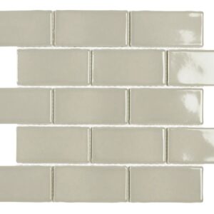 Mozaïek tegels York Bone Glans 26,5x30,9 - Rechthoek Wandtegels Geglazuurde porseleinen steengoed