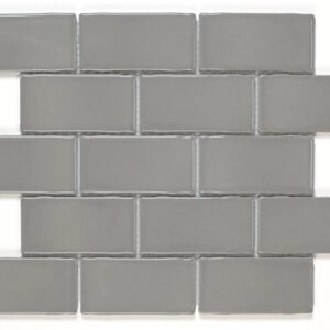 Mozaïek tegels York Rookgrijs Glans 26,5x30,9 - Rechthoek Wandtegels Geglazuurde porseleinen steengoed