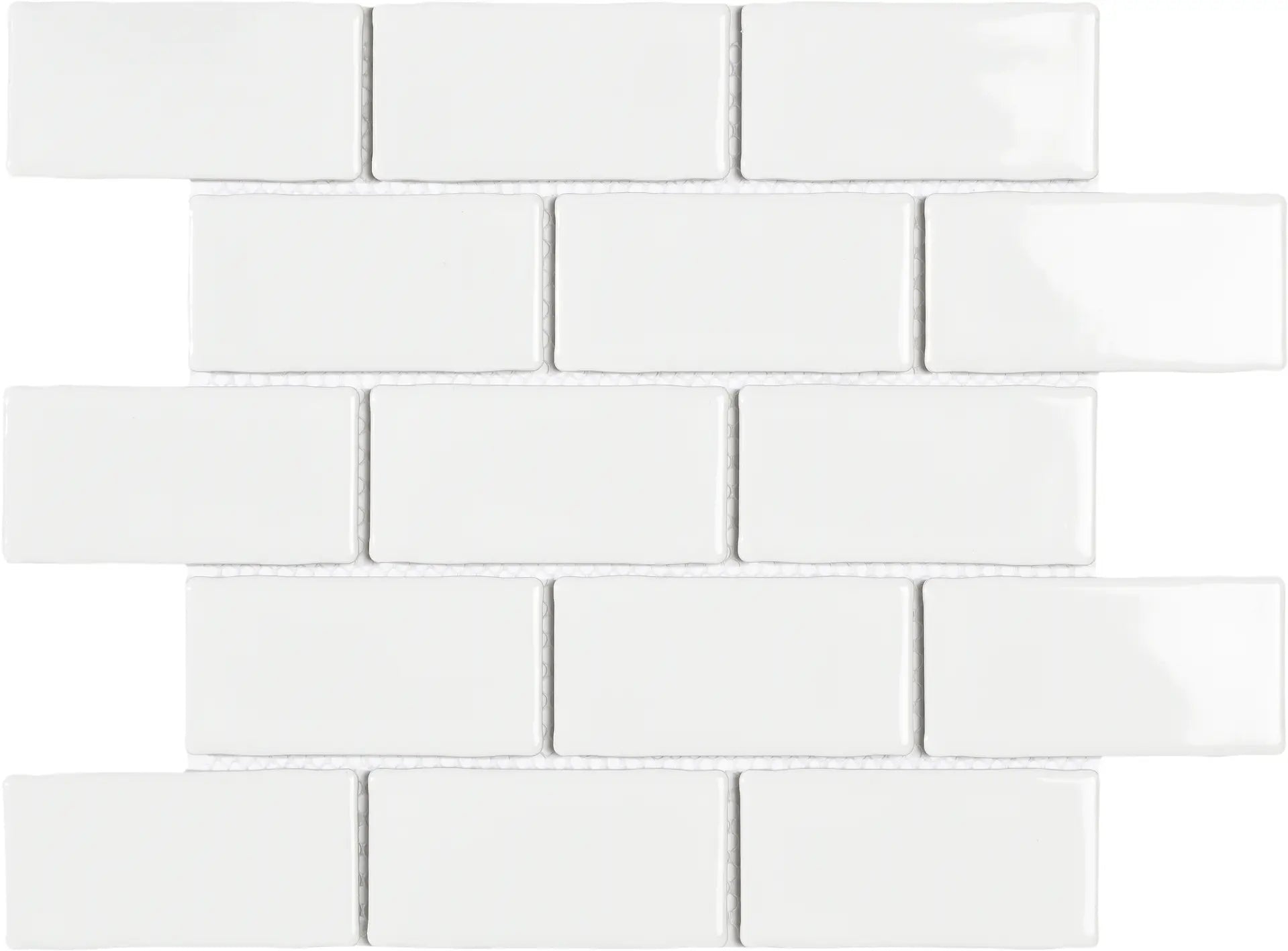 Mozaïek tegels York Wit Glans 26,5x30,9 - Rechthoek Wandtegels Geglazuurde porseleinen steengoed 1 Mozaïek tegels York Wit Glans 26,5x30,9 - Rechthoek Wandtegels Geglazuurde porseleinen steengoed