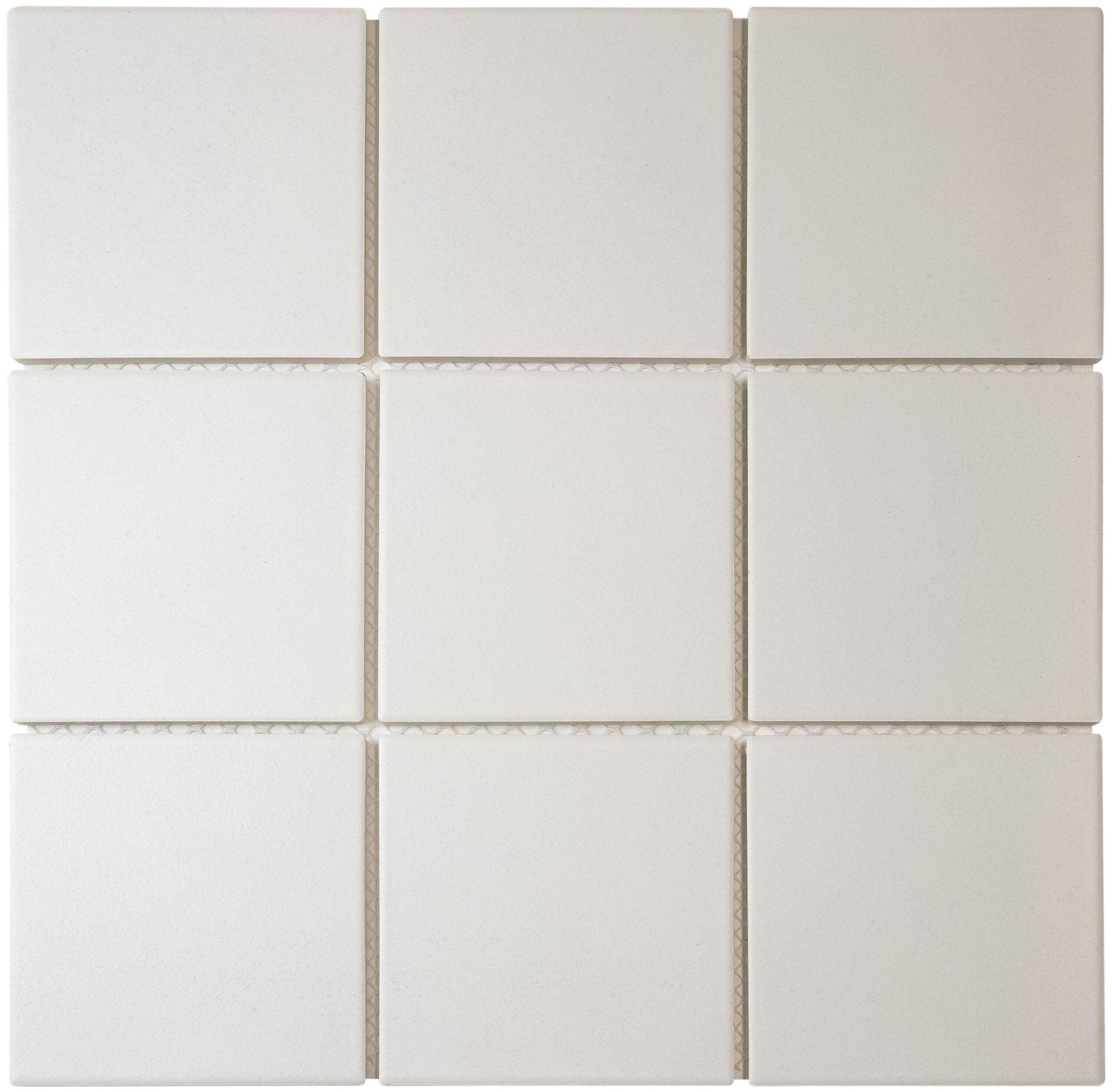 The Mosaic Factory London Mozaiek Tegel Vierkant - Super Wit Porselein Ongeglazuurd, R11 95x95x6 mm 1 The Mosaic Factory London Mozaiek Tegel Vierkant - Super Wit Porselein Ongeglazuurd, R11 95x95x6 mm