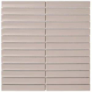 The Mosaic Factory Sevilla Mozaïek Tegel Kitkat Vinger - Vintage Pink Porselein Geglazuurd 296x299 mm